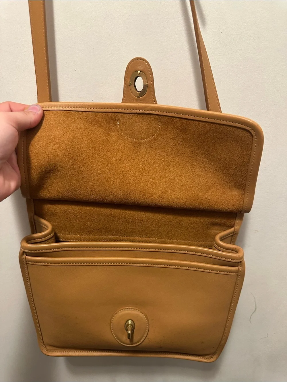 Vintage Coach 9927 British Tan Court Briefcase Messenger Bag USA Leather